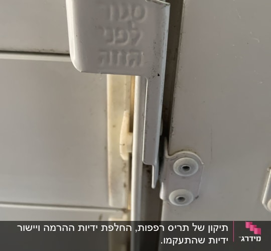 תמונה של תריס עם מנגנון נעילה